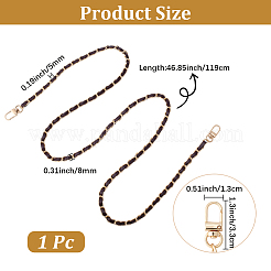 1 шт. цепные ручки для сумок из искусственной кожи и алюминия&nbsp;AJEW-CL0001-27D