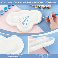 Керамическая ювелирная тарелка в форме облака AJEW-WH0518-28