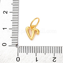 925 подвеска в виде буквы из стерлингового серебра с соединительными кольцами STER-R008-01G-V