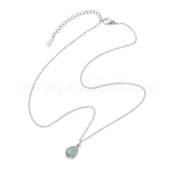 Подвеска из натурального смешанного камня в форме капли NJEW-JN05288