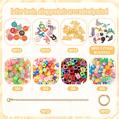 Подвески с буквами и цифрами своими руками DIY-TA0009-52