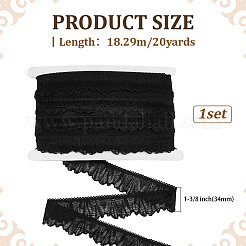 20 ярд пряжи чинлона с кружевной отделкой SRIB-FG0001-33B