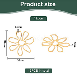 12шт латунные большие подвески&nbsp;KK-BC0011-65