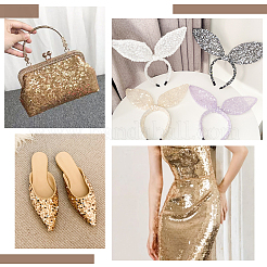 Пластиковые блестки эластичные шарики&nbsp;PVC-OC0001-01I