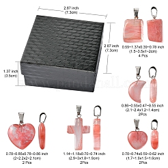 12шт 5 стиля подвески из вишневого кварцевого стекла G-FS0005-61