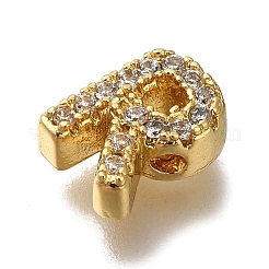 Покрытие стойки латунь микропаве прозрачные кубические циркониевые бусины&nbsp;KK-G500-30G-R