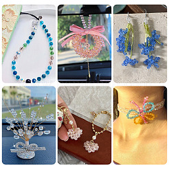 300шт 10 стиля прозрачные стеклянные бусины&nbsp;EGLA-TA0013-20