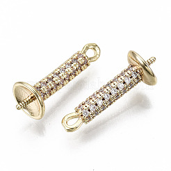 Латунная микропаве из прозрачного кубического циркония KK-N231-164-NF