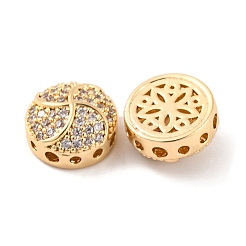 Латунные микропаве из прозрачного кубического циркония&nbsp;KK-S389-26G