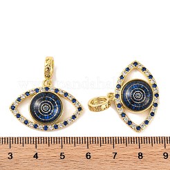 Подвеска из латуни с микропаве из кубического циркония&nbsp;KK-H486-20G-01