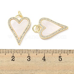 Латунные микропаве прозрачные подвески с фианитом KK-L211-015G-01