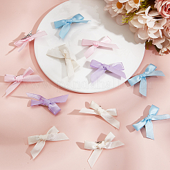 Заколки для волос из полиэстера с бантом из кожи аллигатора AJEW-CP0008-35C