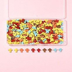 250 шт. непрозрачные акриловые бусины с эффектом кракле OACR-FS0002-22