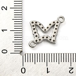 Подвески-бабочки из латуни с микро-паве KK-A230-03C-P