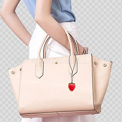 Милый клубничный декоративный нейлоновый ремешок для телефона HJEW-PH01742