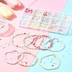 127.5 г 15 цвета краски для выпечки стеклянные бусины SEED-FS0001-40