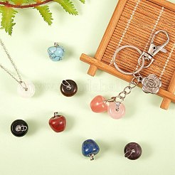 Подвески из натуральных и синтетических драгоценных камней в стиле 10 шт.&nbsp;G-SZ0001-75