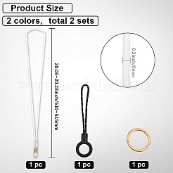 2 шт. полиэстеровые мобильные ремни&nbsp;HJEW-GF0001-65