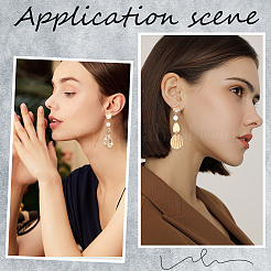 10 шт. латунные серьги-гвоздики KK-CN0002-47