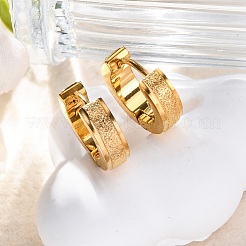 Серьги-кольца из нержавеющей стали Sand Flash 304 для женщин EJEW-M001-23G