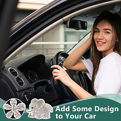 6 шт. автомобильные зажимы для воздуховодов из сплава со стразами&nbsp;HJEW-OC00240