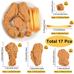 17 шт. 5 стиля искусственная пластиковая модель&nbsp;DJEW-SC0001-18