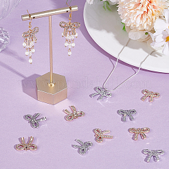 36 шт. 6 стиля подвески из цинкового сплава со стразами FIND-PH0024-78