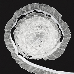 Эластичная кружевная лента из органзы чинлон&nbsp;EC-WH0013-12A