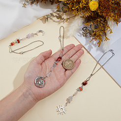 3 шт. 3 стиля подвесных украшений из сплава и латуни&nbsp;HJEW-OC00306