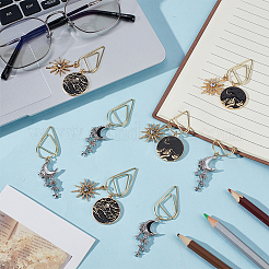 8 шт. 4 вида скрепок из углеродистой стали&nbsp;AJEW-OC00033