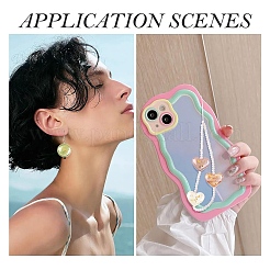 20шт 2 стиля непрозрачные акриловые европейские бусины&nbsp;OACR-YW0004-39