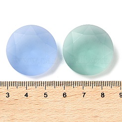 Кабошоны из матового стекла со стразами RGLA-G022-04A