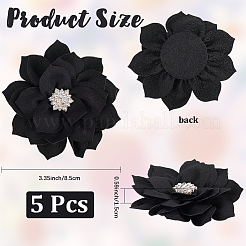 Аксессуары для украшений из полиэстера и стразов&nbsp;DIY-WH20063-015A