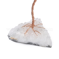 Натуральные флюоритовые чипсы Дерево жизни украшения&nbsp;DJEW-P022-01B-05