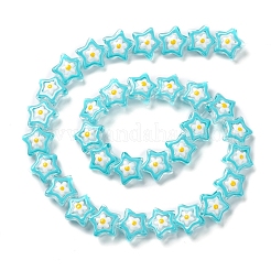 Прозрачные стеклянные бусины LAMP-K037-07B