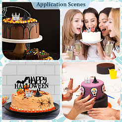 2 шт. ПВХ шляпы ведьмы&nbsp;AJEW-ME0002-49