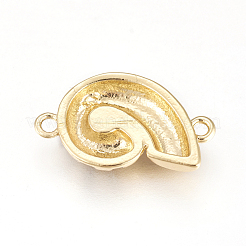 Соединители латунные эмалевые звенья&nbsp;ZIRC-L078-034G-NR