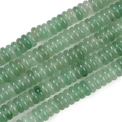 Нити бусин из натурального зеленого авантюрина G-Q159-B28-01