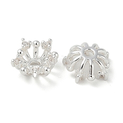 Колпачки для бусин из прозрачного кубического циркония из латуни KK-U045-05S