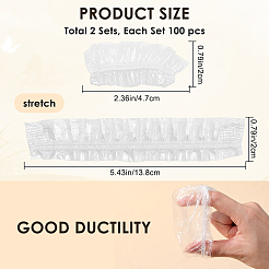 2 комплект одноразовых пластиковых ушных вкладышей&nbsp;AJEW-CN0002-83