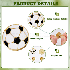 16 шт. спортивные эмалевые значки&nbsp;JEWB-DC0001-24B