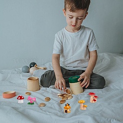 32шт 16 стиля 3d грибовидная смола дисплей украшения DJEW-SZ0001-06