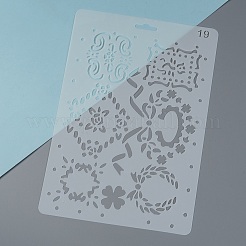 Пластиковые многоразовые шаблоны трафаретов для рисования&nbsp;DIY-F018-B19