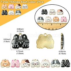 Подвески из сплава 14шт 7 цветов&nbsp;FIND-FS0003-01