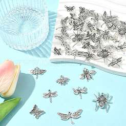 40шт 10 стиля подвески из сплава в тибетском стиле&nbsp;TIBEP-FS0001-45