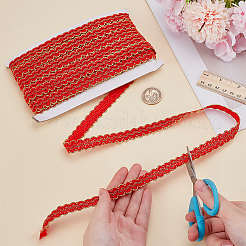 Кружевная лента из полиэстера&nbsp;OCOR-WH0082-400