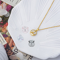 10 шт. 5-х цветные бусины из выдувного стекла ручной работы в виде цветка GLAA-GO0001-05A