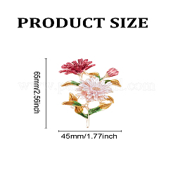 1 шт. эмалевые булавки в виде ромашки&nbsp;JEWB-LP0010-06