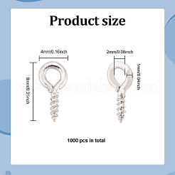 1000 шт. железные скобы для крепления колышков с винтовым ушком IFIN-DC0001-01P