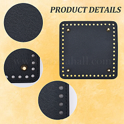 4 шт. 4-х цветная квадратная сумка из искусственной кожи для вязания крючком&nbsp;AJEW-CL0001-75